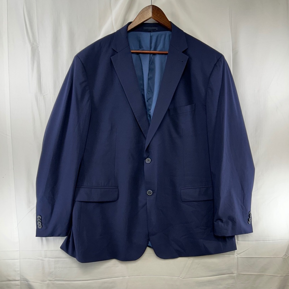 Jos. A. Bank 1905 Sport Coat Mens 50 Long Navy Blue Tailored Fit Stretch Blazer